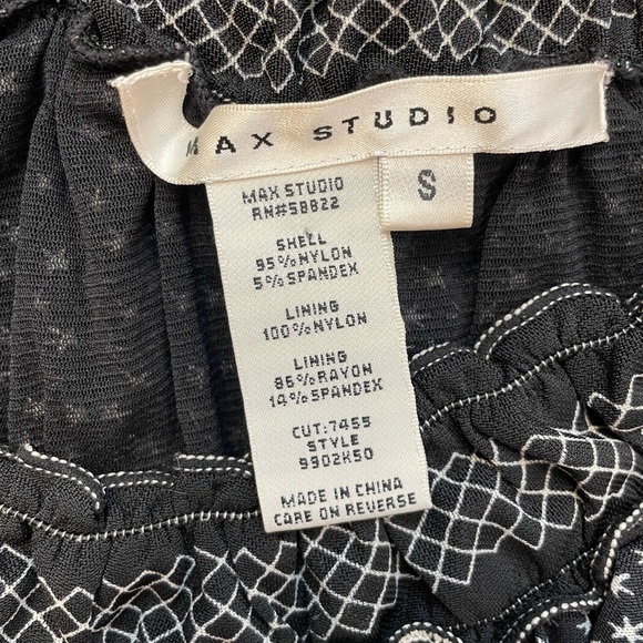 Max Studio Babydoll Dress Y2K Style Black Size Small - Picture 4 of 6